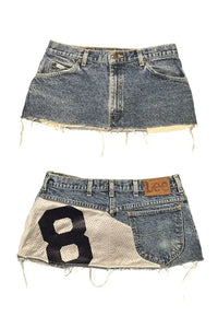y2k mini sexy loose casual women's skirt printed skirt applique denim gothic street hip hop hoparajuku retro high waist - 1 / S